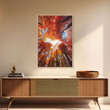 Carregar imagem no visualizador da galeria, Fall Wall Art, Trees Art Print, Nature Wall Art, Canvas Print, Wall Art, Vertical Art, Nature Lover Gift, Modern Office Art, Living Room Art