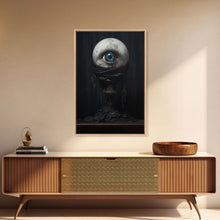 Load image into Gallery viewer, The Eye, Gothic Victorian Horror Art, Cosmic Horror, Framed Canvas Canvas Print, Halloween Decor