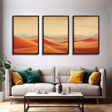 Load image into Gallery viewer, Desert Wall Art, Sand Dunes Print, Landscape Wall Art, Canvas Print, Wall Art, 3 Piece Wall Art, Family Home Decor, Living Room Prints