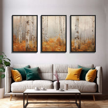 Cargar imagen en el visor de la galería, Forest Wall Art, Trees Art Print, Nature Art, Canvas Print, Wall Art, 3 Piece Wall Art, Country Wall Art, Office Decor, Above Bed Art