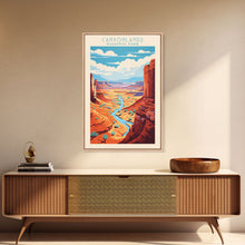 Carregar imagem no visualizador da galeria, Canyonlands National Park Travel Poster Print, Canvas Print Wall Art, Utah Travel Art, Midcentury Modern Travel Decor