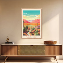 Load image into Gallery viewer, Death Valley National Park Travel Poster Print, Canvas Print Wall Art, California Travel Art, Midcentury Modern Travel Decor, MCM Wall Art