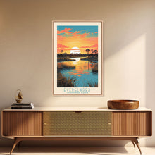 Carregar imagem no visualizador da galeria, Everglades National Park Travel Poster Print, Canvas Print Wall Art, Florida Travel Art, Midcentury Modern Travel Decor, MCM Wall Art