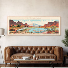 Load image into Gallery viewer, Big Bend National Park, Panoramic Texas Travel Art, National Park Print, Minimalist Travel Art, Midcentury Modern Style Landscape