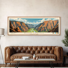 Load image into Gallery viewer, Black Canyon Of The Gunnison National Park, Panoramic Colorado Travel Art, National Park Print, Minimalist Travel Art, Midcentury Modern