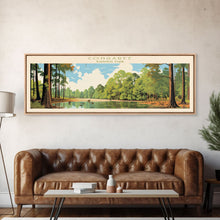Cargar imagen en el visor de la galería, Congaree National Park, Panoramic South Carolina Travel Art, National Park Print, Minimalist Travel Art, Midcentury Modern Style Landscape