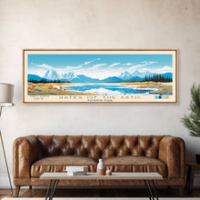 Load image into Gallery viewer, Gates Of The Arctic National Park Panoramic Alaska Travel Art, National Park Print, Minimalist Travel Art, Midcentury Modern Style Landscape