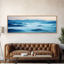 Load image into Gallery viewer, Blue Ridge Mountains Panoramic Wall Art, Bluebridge Mountains National Parkway, Beautiful Cabin Decor, Boho Photography Wall Art Print