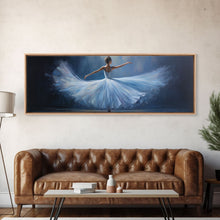 Load image into Gallery viewer, Ballerina Wall Art Watercolor Framed Canvas Print, Ballet Wall Decor, Ballet Prints, Ballerina Tutu and Slippers, Girl Room Nursery Art