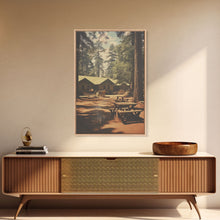 Carregar imagem no visualizador da galeria, Camp Decor, Outdoor Wall Art, Cabin Wall Art, Canvas Print, Wall Hanging, Portrait Art, Teacher Gift, Apartment Wall Decor, Ranch Wall Art