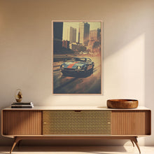 Carregar imagem no visualizador da galeria, Car Wall Art, Classic Car Wall Art, Canvas Print, Wall Hanging, Portrait Art, Car Lover Gift, Man Cave Art, Living Room Print, Bookshelf Art
