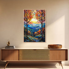 Carregar imagem no visualizador da galeria, Forest Wall Art, Vibrant Art, Abstract Nature Print, Canvas Print, Wall Hanging, Portrait Art, Home Decor Prints, Family Home Decor