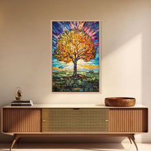 Carregar imagem no visualizador da galeria, Fall Wall Art, Abstract Art, Tree Wall Art, Canvas Print, Wall Hanging, Portrait Art, Nature Print, Realtor Thank You, Living Room Wall Art