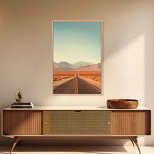 Load image into Gallery viewer, Desert Landscape, Desert Wall Art, Mountains Wall Art, Canvas Print, Wall Hanging, Portrait Art, Home Decor Prints, Office Wall Decor