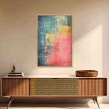 Load image into Gallery viewer, Denim Canvas Print Wall Art, Tie Dye Denim Texture Print On Canvas, Unique Wall Art, Boho Style Art, Minimalist Wall art