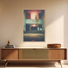 Carregar imagem no visualizador da galeria, Abandoned Building, Retro Wall Canvas Print, Wall Hanging, Portrait Art, Volleyball Mom, Tiny House Decor, Family Gift, Spooky Room Decor