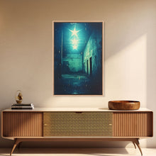 Carregar imagem no visualizador da galeria, Abandoned Building, Spooky Art Print, Horror Home Decor, Canvas Print, Wall Hanging, Portrait Art, Anniversary Gift, Tiny House Decor