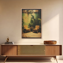 Cargar imagen en el visor de la galería, Chair, Tropical Art, Botanical Art, Canvas Print, Wall Hanging, Portrait Art, Home Decor Prints, Office Wall Decor, Modern House Art