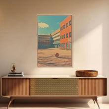 Load image into Gallery viewer, An Abandoned 1970s High School, Photography Print, Framed Canvas Print, Back To School, Liminal Art