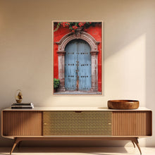Cargar imagen en el visor de la galería, Change1 Indian Wall Art, Colorful Indian Doors, Framed Canvas Print, Painting Print, Traditional Hindu Architecture, Ready To Hang