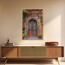 Cargar imagen en el visor de la galería, Change2 Indian Wall Art, Colorful Indian Doors, Framed Canvas Print, Painting Print, Traditional Hindu Architecture, Ready To Hang