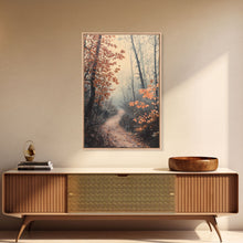 Carregar imagem no visualizador da galeria, Framed Canvas Print of a Snowy Mountain and Winter Landscape, Winter Wonderland Wall Art, Moody Landscape, Best Gift Idea, Winter Decor