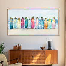 Cargar imagen en el visor de la galería, Christmas beach art, tropical Christmas decor, canvas print, Christmas wall art, beach Christmas decor, holiday wall art