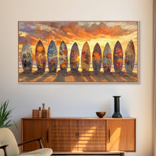 Carregar imagem no visualizador da galeria, Fall decor, beach Christmas art, tropical Christmas, canvas print, beach Christmas, seasonal wall art, holiday wall art