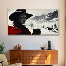 Cargar imagen en el visor de la galería, Cozy Cottage in Misty Autumn Countryside Framed Canvas Print, Perfect Rustic Artwork to Bring Warmth and Tranquility Into Your Home