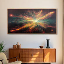 Carregar imagem no visualizador da galeria, Explosion of Stars, Scifi Art, Galaxy Universe Print, Ready To Hang Canvas Print, Framed Canvas Wall Art, Living Room Wall Decor