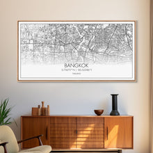 Load image into Gallery viewer, Bangkok Street Map, Thailand Map, Map Print, Modern Art, Wall Art, Canvas Print, Asian Art Print, Gift For Boss, Trendy Wall Art, Home Décor