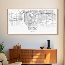 Carregar imagem no visualizador da galeria, Buffalo Street Map, New York Map, Map Print, Modern Art, Wall Art, Canvas Art, Gift For Newlyweds, Gift For Parents, Apartment Décor