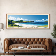 Carregar imagem no visualizador da galeria, Achmelvich Bay, Scotland Panoramic Print, Vacation Gift, Scotland Wall Art, Beach Painting, Beach Decor, Large Wall Art, Wood Frame Art