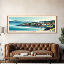 Load image into Gallery viewer, Ancud, Chile Panoramic Print, Vacation Gift, Chile Wall Art, Beach Painting, Beach Decor, Large Wall Art, Wood Frame Art