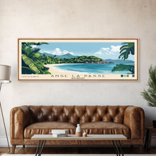 Load image into Gallery viewer, Anse La Passe, Seychelles Panoramic Print, Vacation Gift, Seychelles Wall Art, Beach Painting, Beach Decor, Beach Or Lakehouse Art