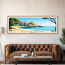 Carregar imagem no visualizador da galeria, Armona Island, Portugal Panoramic Print, Vacation Gift, Portugal Wall Art, Beach Painting, Beach Decor, Beach Or Lakehouse Art