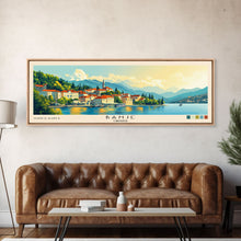 Load image into Gallery viewer, Banje, Croatia Panoramic Print, Vacation Gift, Croatia Wall Art, Beach Painting, Beach Decor, Beach Or Lakehouse Art