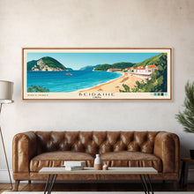 Load image into Gallery viewer, Beidaihe, China Panoramic Beach Print, Vacation Gift, China Wall Art, Beach Painting, Beach Decor, Beach Painting