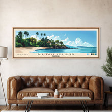 Carregar imagem no visualizador da galeria, Bintan Island, Indonesia Panoramic Beach Print, Vacation Gift, Indonesia Wall Art, Beach Painting, Beach Decor, Beach Painting