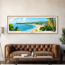 Load image into Gallery viewer, Boston Beach, Jamaica Panoramic Print, Vacation Gift, Jamaica Wall Art, Vacation Wall Art, Vacatation Memories, Beach Decor, Beach Or Lakehouse Art