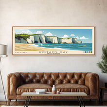 Load image into Gallery viewer, Botany Bay, United Kingdom Panoramic Print, Vacation Gift, United Kingdom Wall Art, Beach Painting, Beach Decor, Beach Or Lakehouse Art