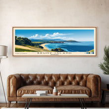 Carregar imagem no visualizador da galeria, Bruny Island, Australia Panoramic Print, Vacation Gift, Australia Wall Art, Beach Painting, Beach Decor, Large Wall Art, Wood Frame Art
