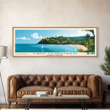 Cargar imagen en el visor de la galería, Cayo Levantado, Dominican Republic Panoramic Print, Vacation Gift, Dominican Republic Wall Art, Beach Painting, Beach Decor, Beach Or Lakehouse Art