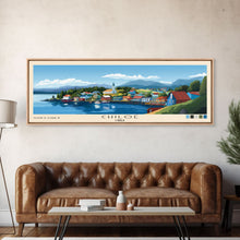 Cargar imagen en el visor de la galería, Chiloé, Chile Panoramic Print, Vacation Gift, Chile Wall Art, Beach Painting, Beach Decor, Large Wall Art, Wood Frame Art