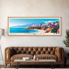 Cargar imagen en el visor de la galería, Chorrillos, Chile Panoramic Print, Vacation Gift, Chile Wall Art, Vacation Wall Art, Vacatation Memories, Beach Decor, Beach Or Lakehouse Art