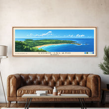 Load image into Gallery viewer, Corn Island, NICARAGUA Panoramic Print, Vacation Gift, NICARAGUA Wall Art, Beach Painting, Beach Decor, Beach Or Lakehouse Art