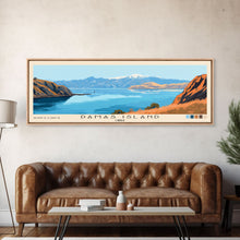 Load image into Gallery viewer, Damas Island, Chile Panoramic Print, Vacation Gift, Chile Wall Art, Beach Painting, Beach Decor, Large Wall Art, Wood Frame Art