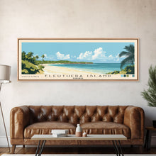 Load image into Gallery viewer, Eleuthera Island, Bahamas Panoramic Beach Print, Vacation Gift, Bahamas Wall Art, Beach Painting, Beach Decor, Beach Painting