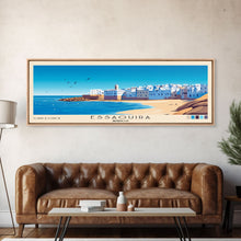 Load image into Gallery viewer, Essaouira, Morocco Panoramic Print, Vacation Gift, Morocco Wall Art, Beach Painting, Beach Decor, Beach Or Lakehouse Art