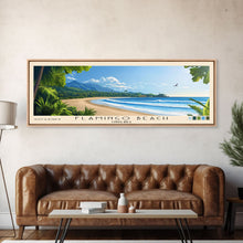 Carregar imagem no visualizador da galeria, Flamingo Beach, Costa Rica Panoramic Beach Print, Vacation Gift, Costa Rica Wall Art, Framed Canvas Print, Framed Beach Painting